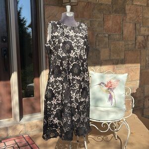 Ronni Nicole Black Lace Sleeveless Dress Size 12